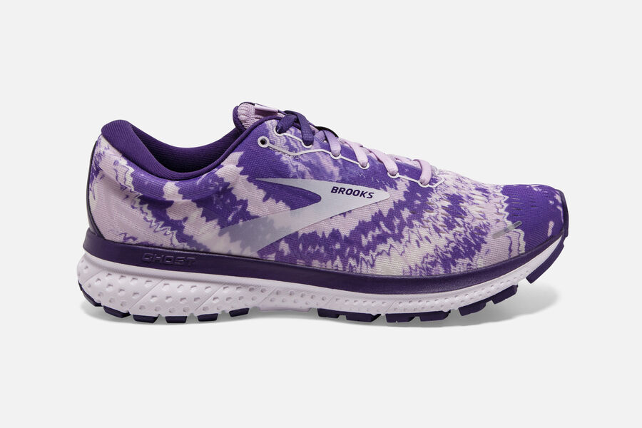 Brooks Ghost 13 Road Running Shoes Womens - Purple/Silver/Black - QZAOX-4017